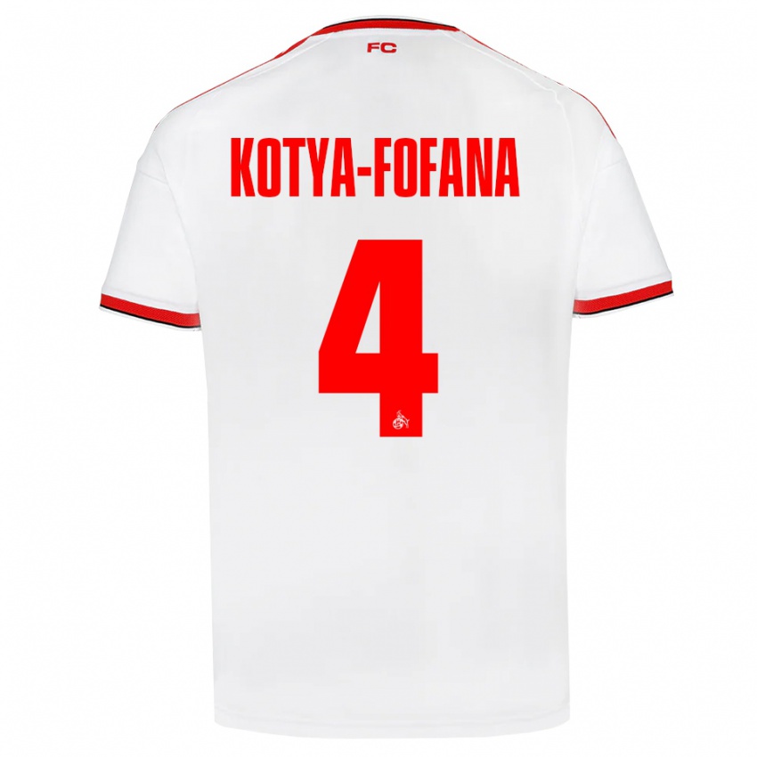 נשים Assad Kotya-Fofana #4 לבן אדום שחור ג'רזי ביתית 2026/27 חולצה קצרה