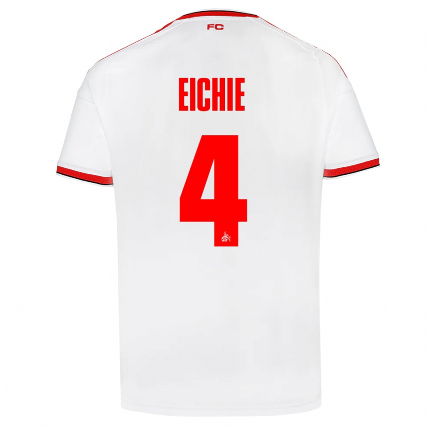 נשים David Eichie #4 לבן אדום שחור ג'רזי ביתית 2026/27 חולצה קצרה
