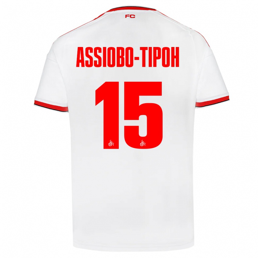 נשים Elfried Assiobo-Tipoh #15 לבן אדום שחור ג'רזי ביתית 2026/27 חולצה קצרה