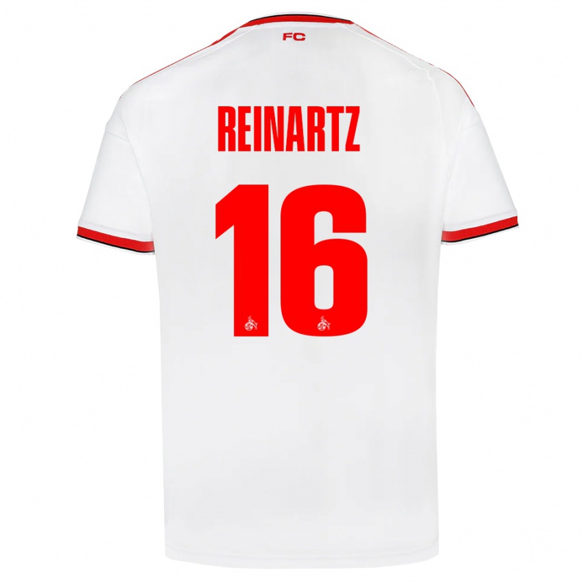 נשים Ben Reinartz #16 לבן אדום שחור ג'רזי ביתית 2026/27 חולצה קצרה