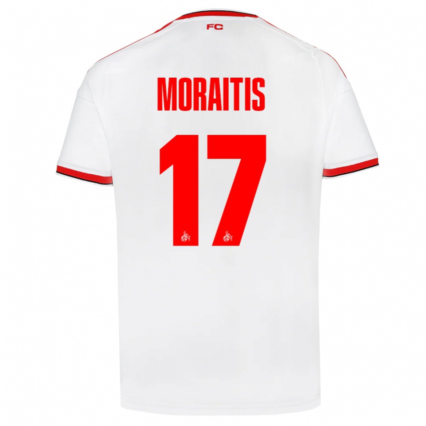 נשים Victor Moraitis #17 לבן אדום שחור ג'רזי ביתית 2026/27 חולצה קצרה