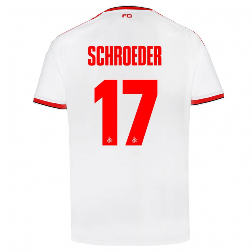 נשים Alexander Schroeder #17 לבן אדום שחור ג'רזי ביתית 2026/27 חולצה קצרה