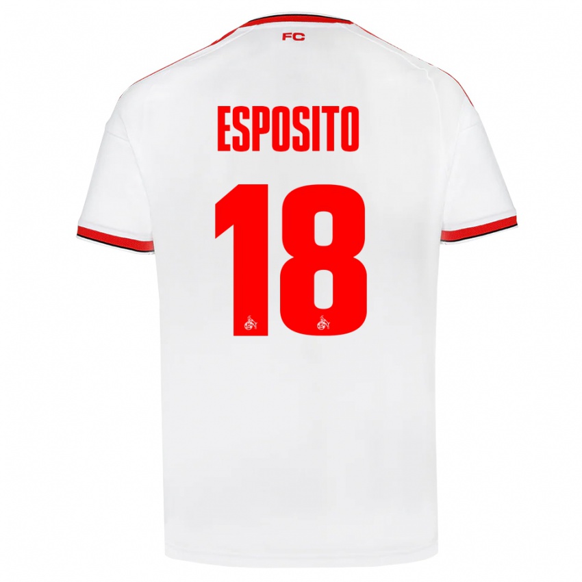 נשים Emanuele Esposito #18 לבן אדום שחור ג'רזי ביתית 2026/27 חולצה קצרה