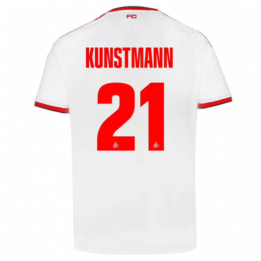 נשים Jonas Kunstmann #21 לבן אדום שחור ג'רזי ביתית 2026/27 חולצה קצרה