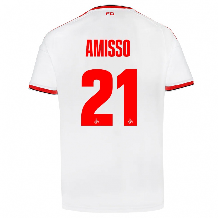 נשים Gabriel Amisso #21 לבן אדום שחור ג'רזי ביתית 2026/27 חולצה קצרה