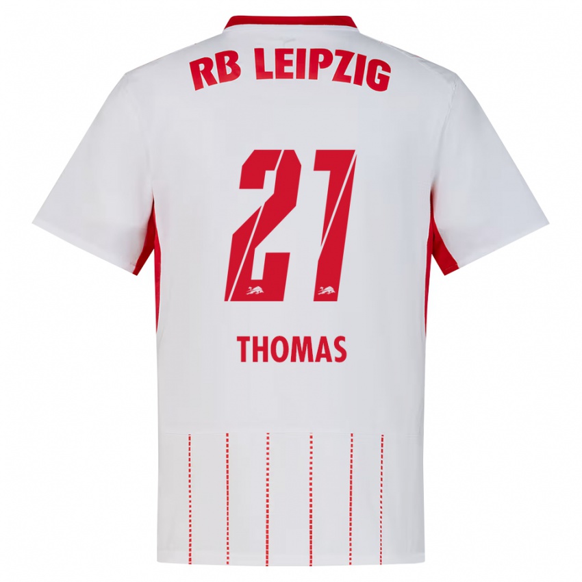 נשים Ayodele Thomas #21 אדום לבן צהוב ג'רזי ביתית 2026/27 חולצה קצרה