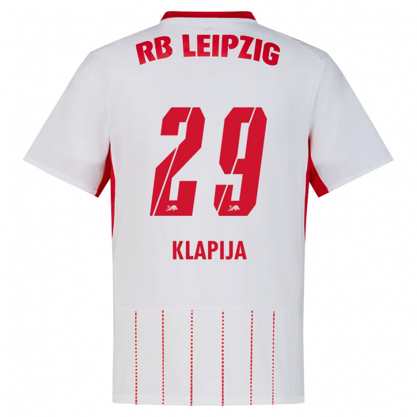 נשים Din Klapija #29 אדום לבן צהוב ג'רזי ביתית 2026/27 חולצה קצרה