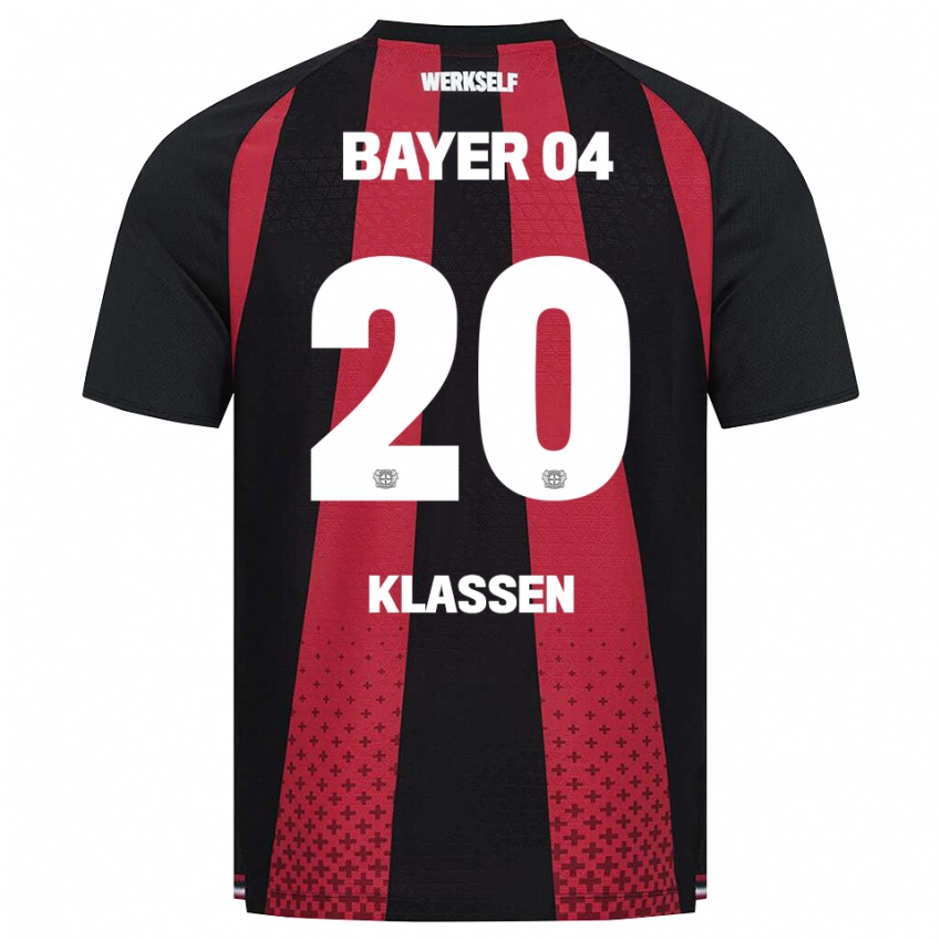 נשים Ole Klaßen #20 שחור לבן אדום ג'רזי ביתית 2026/27 חולצה קצרה