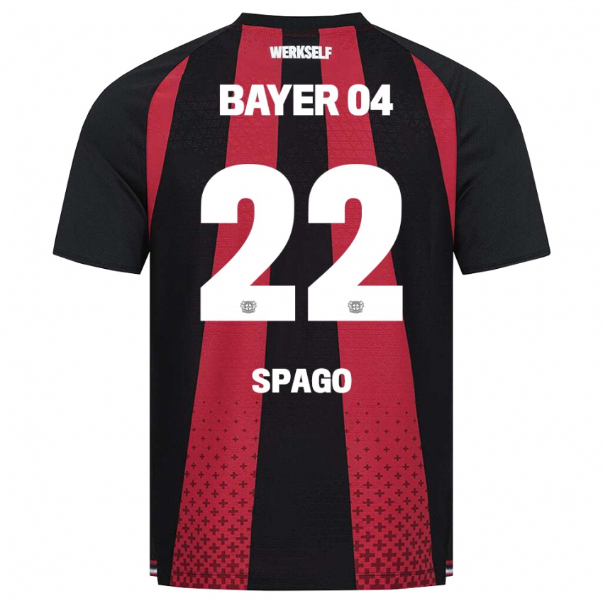 נשים Dien Spago #22 שחור לבן אדום ג'רזי ביתית 2026/27 חולצה קצרה