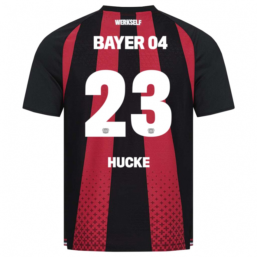 נשים Luan Hucke #23 שחור לבן אדום ג'רזי ביתית 2026/27 חולצה קצרה