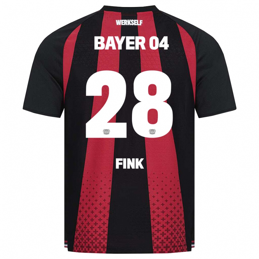 נשים Felix Fink #28 שחור לבן אדום ג'רזי ביתית 2026/27 חולצה קצרה