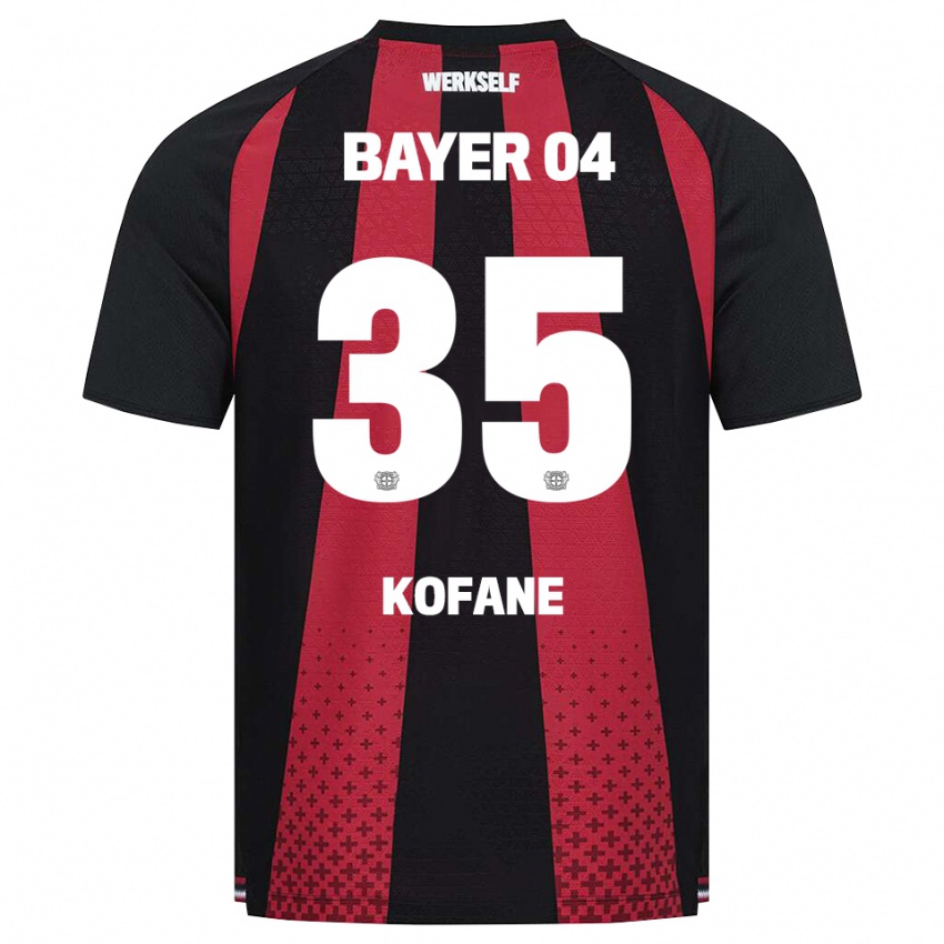 נשים Christian Kofane #35 שחור לבן אדום ג'רזי ביתית 2026/27 חולצה קצרה