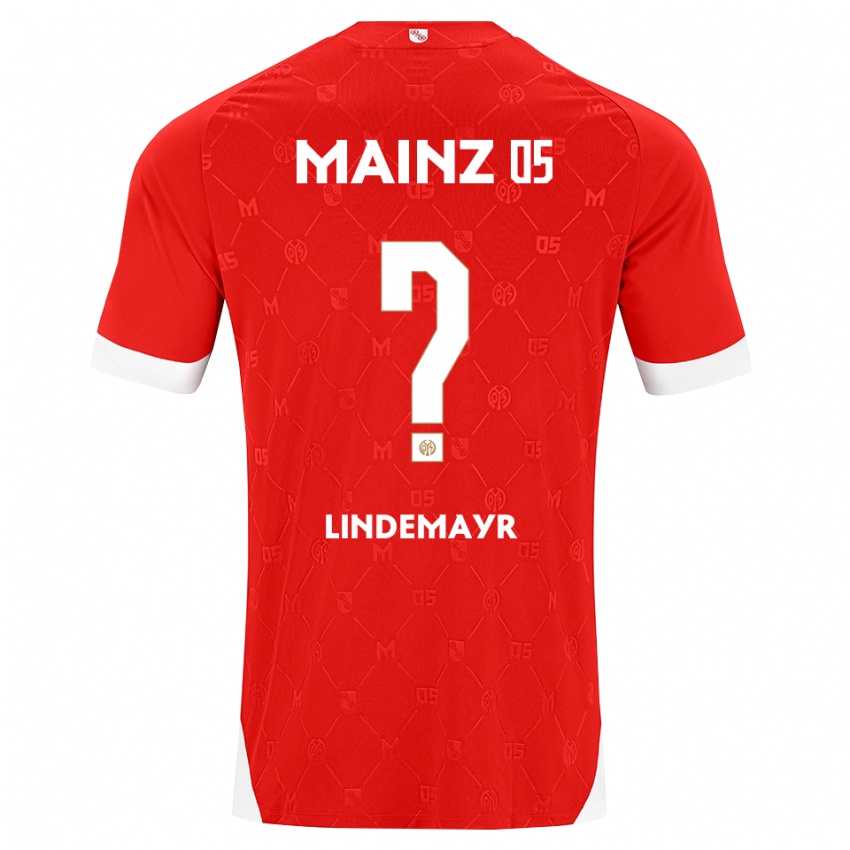 נשים Florian Lindemayr #0 אדום לבן ג'רזי ביתית 2026/27 חולצה קצרה