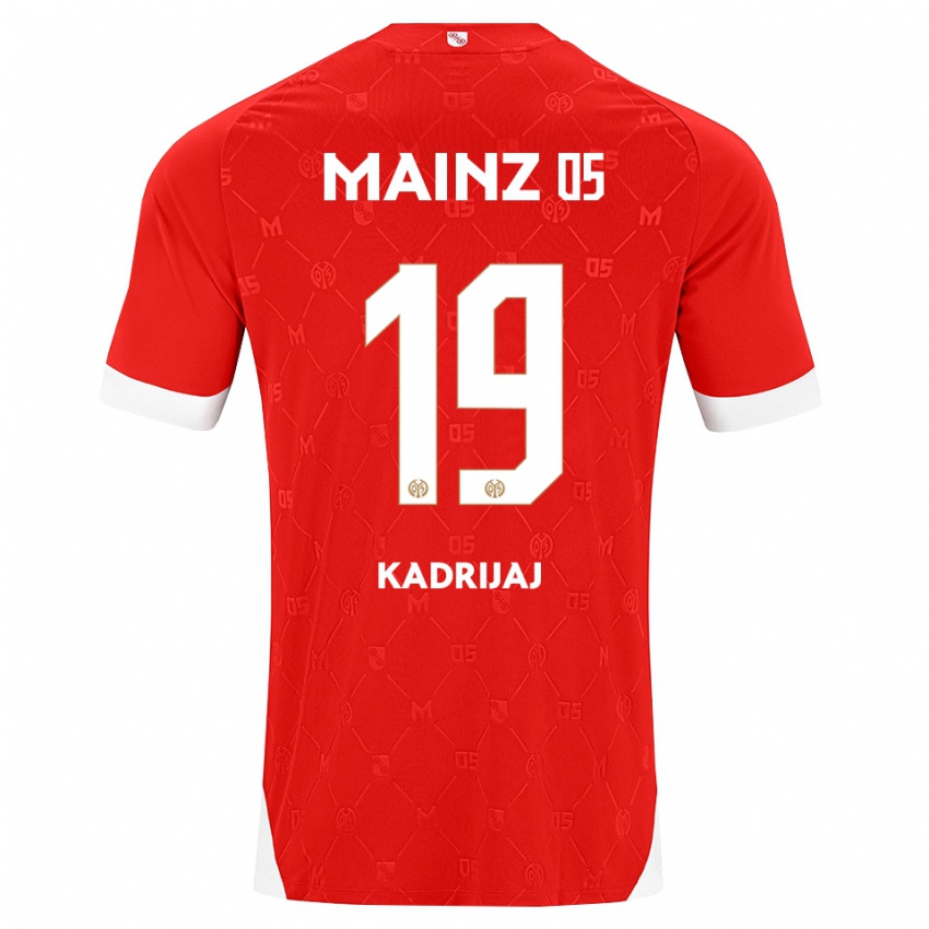 נשים Smail Kadrijaj #19 אדום לבן ג'רזי ביתית 2026/27 חולצה קצרה