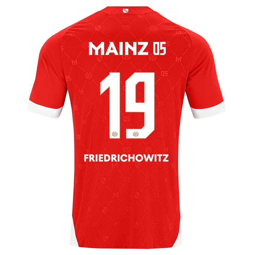 נשים Anna Friedrichowitz #19 אדום לבן ג'רזי ביתית 2026/27 חולצה קצרה