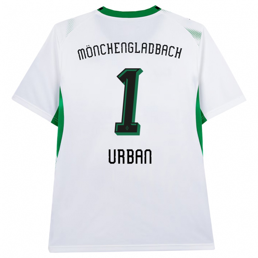 נשים Simon Urban #1 לבן שחור ירוק ג'רזי ביתית 2026/27 חולצה קצרה