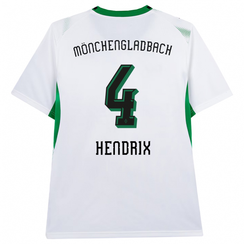 נשים Kas Hendrix #4 לבן שחור ירוק ג'רזי ביתית 2026/27 חולצה קצרה