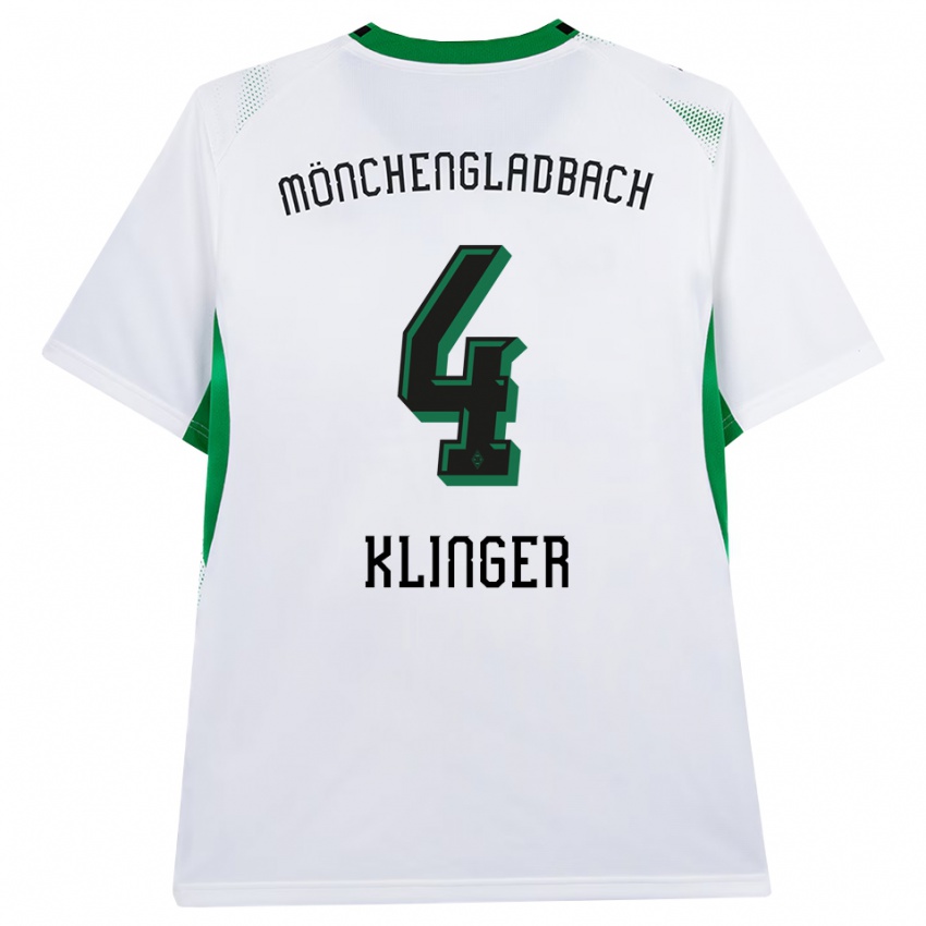 נשים Nina Klinger #4 לבן שחור ירוק ג'רזי ביתית 2026/27 חולצה קצרה