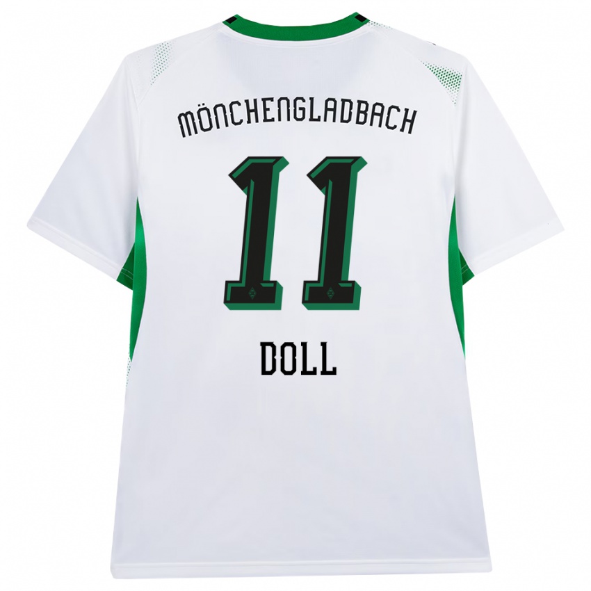 נשים Leo Doll #11 לבן שחור ירוק ג'רזי ביתית 2026/27 חולצה קצרה