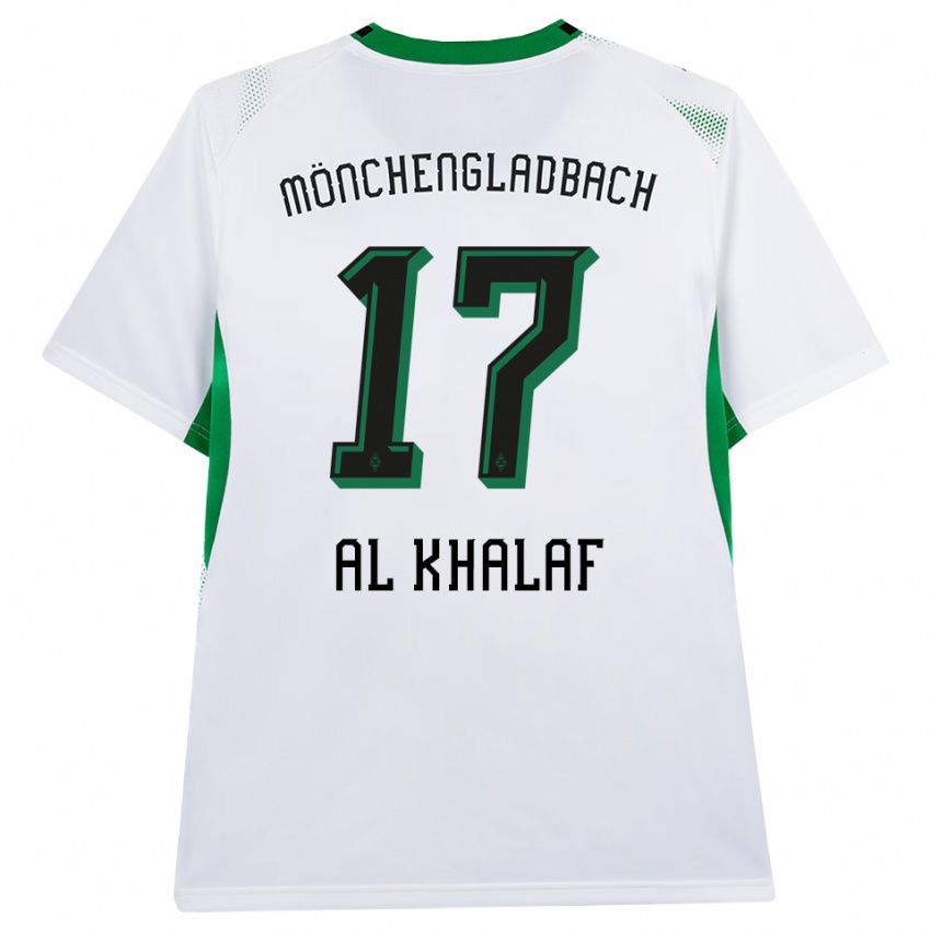 נשים Abdul Al Khalaf #17 לבן שחור ירוק ג'רזי ביתית 2026/27 חולצה קצרה