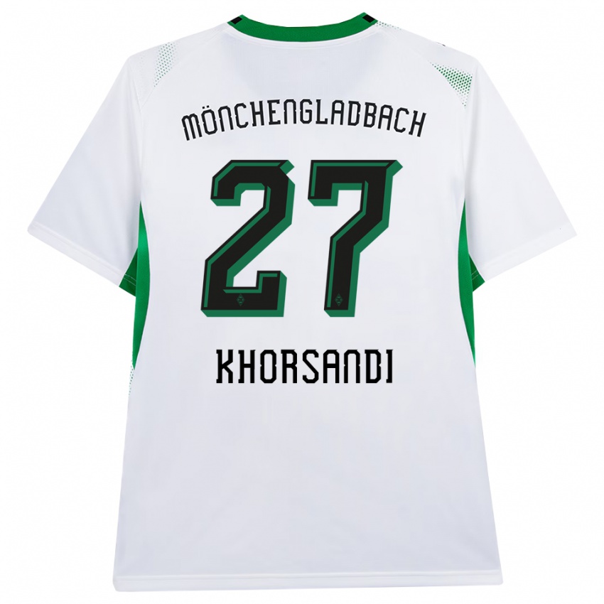 נשים Radin Khorsandi #27 לבן שחור ירוק ג'רזי ביתית 2026/27 חולצה קצרה