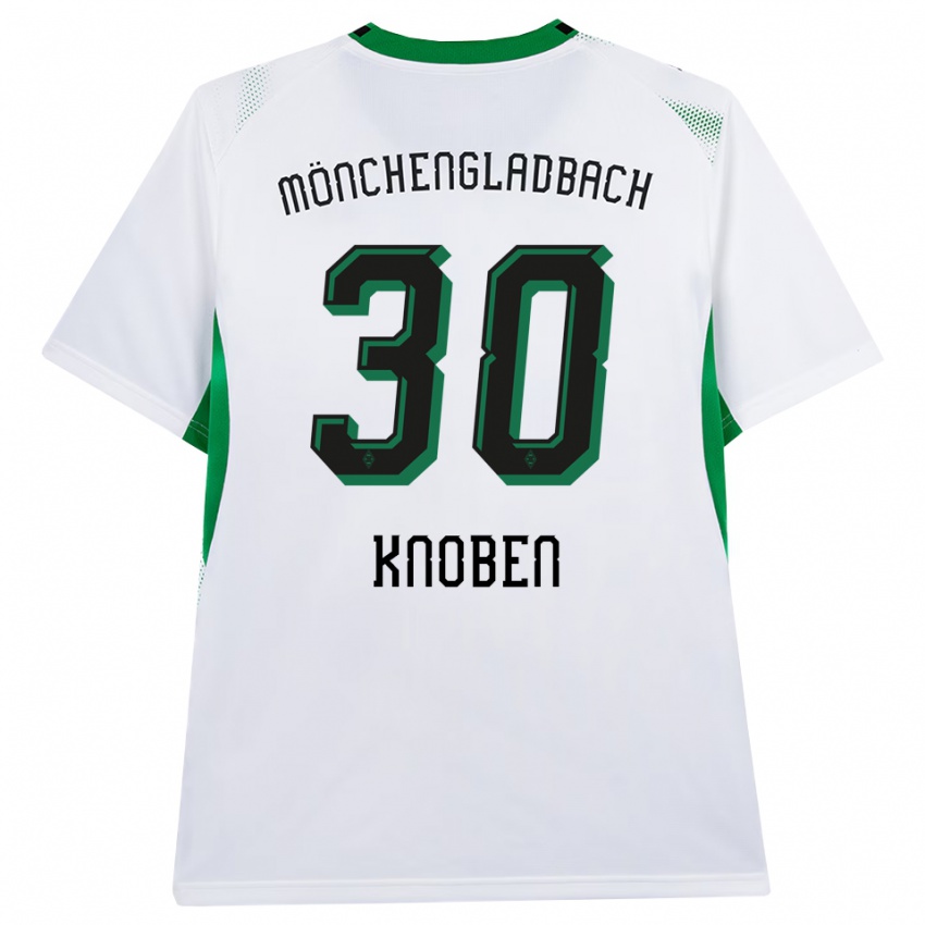 נשים Florian Knoben #30 לבן שחור ירוק ג'רזי ביתית 2026/27 חולצה קצרה