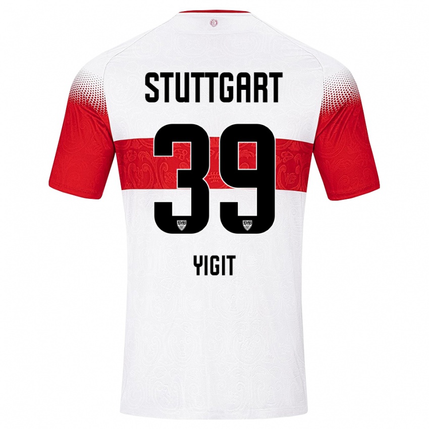 נשים Ertugrul Yigit #39 לבן אדום צהוב ג'רזי ביתית 2026/27 חולצה קצרה