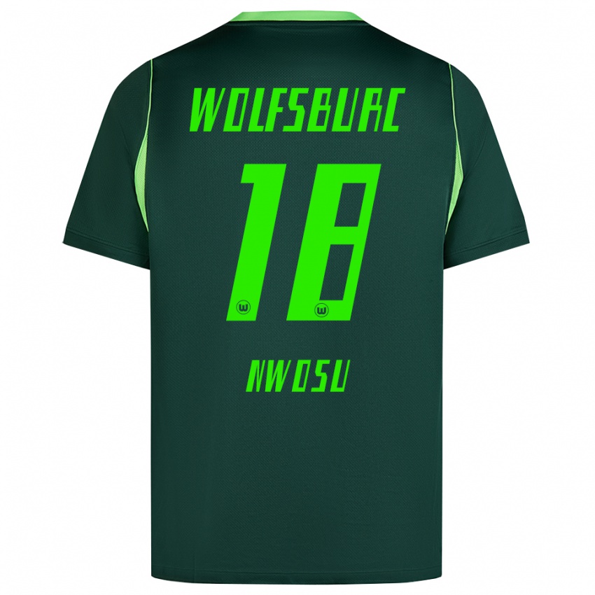 נשים Lewis Nwosu #18 ירוק כהה לבן ג'רזי ביתית 2026/27 חולצה קצרה