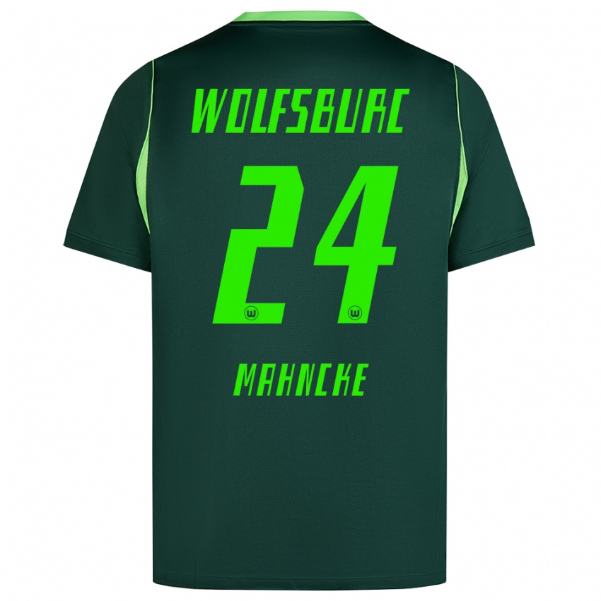 נשים Arne Mahncke #24 ירוק כהה לבן ג'רזי ביתית 2026/27 חולצה קצרה