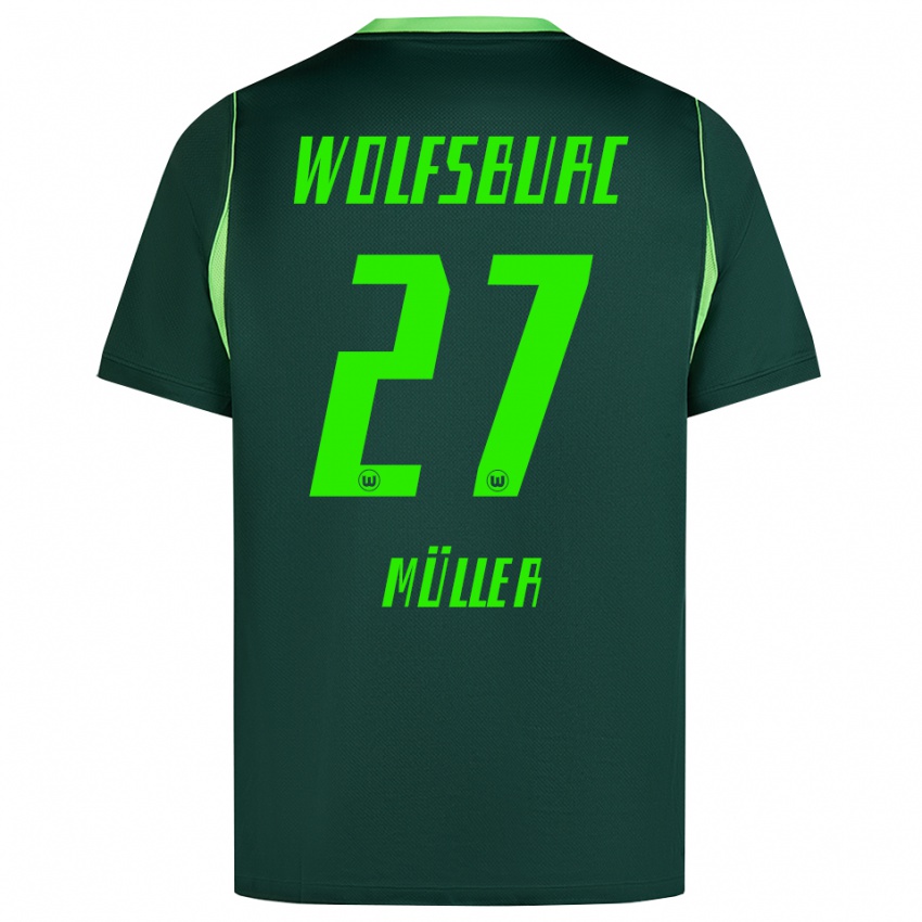 נשים Fabio Müller #27 ירוק כהה לבן ג'רזי ביתית 2026/27 חולצה קצרה