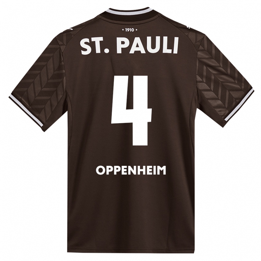 נשים Merle Oppenheim #4 קפה לבן ג'רזי ביתית 2026/27 חולצה קצרה