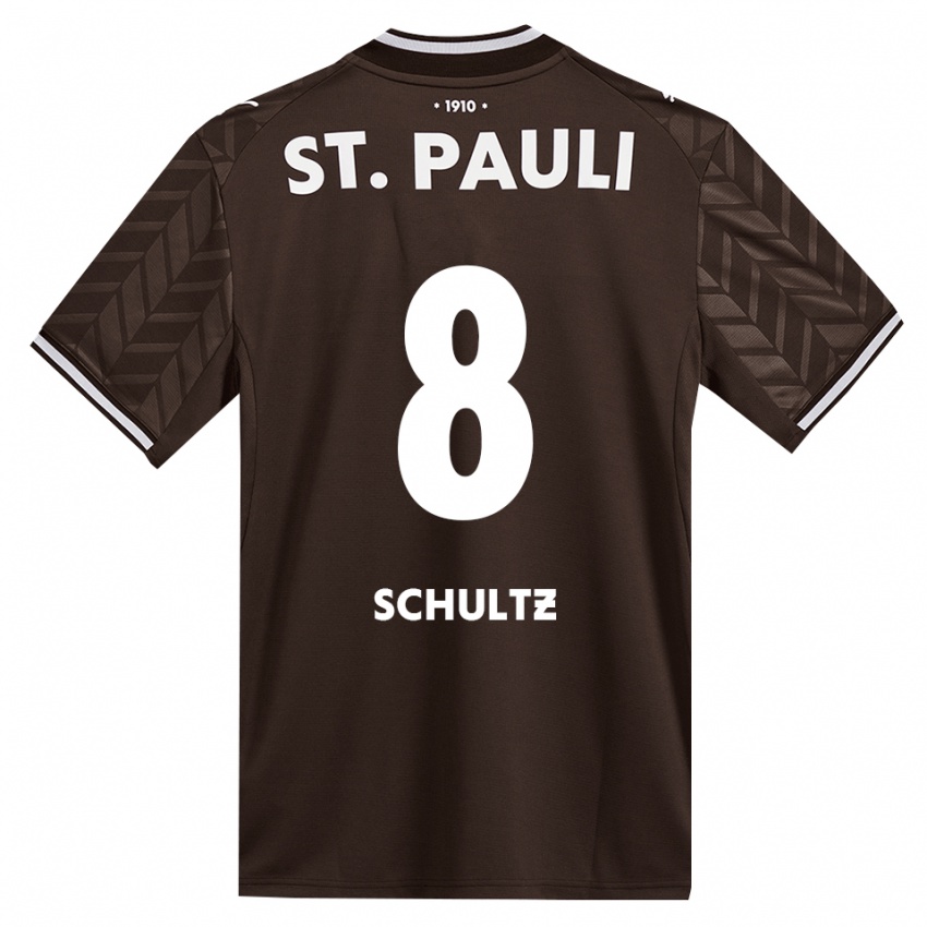 נשים Paul Schultz #8 קפה לבן ג'רזי ביתית 2026/27 חולצה קצרה