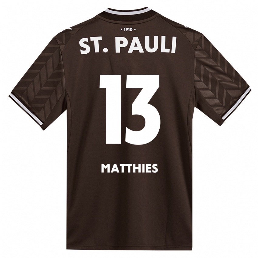 נשים Leo Matthies #13 קפה לבן ג'רזי ביתית 2026/27 חולצה קצרה
