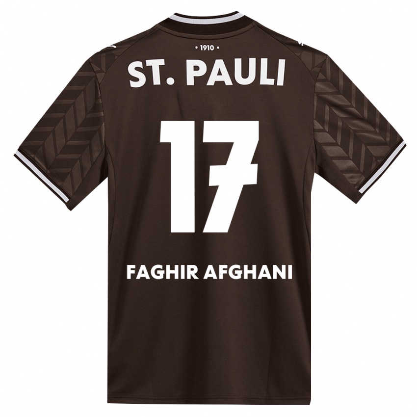 נשים Younan Faghir Afghani #17 קפה לבן ג'רזי ביתית 2026/27 חולצה קצרה
