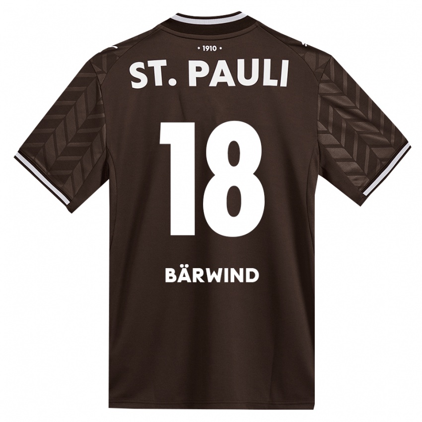 נשים Jonas Bärwind #18 קפה לבן ג'רזי ביתית 2026/27 חולצה קצרה
