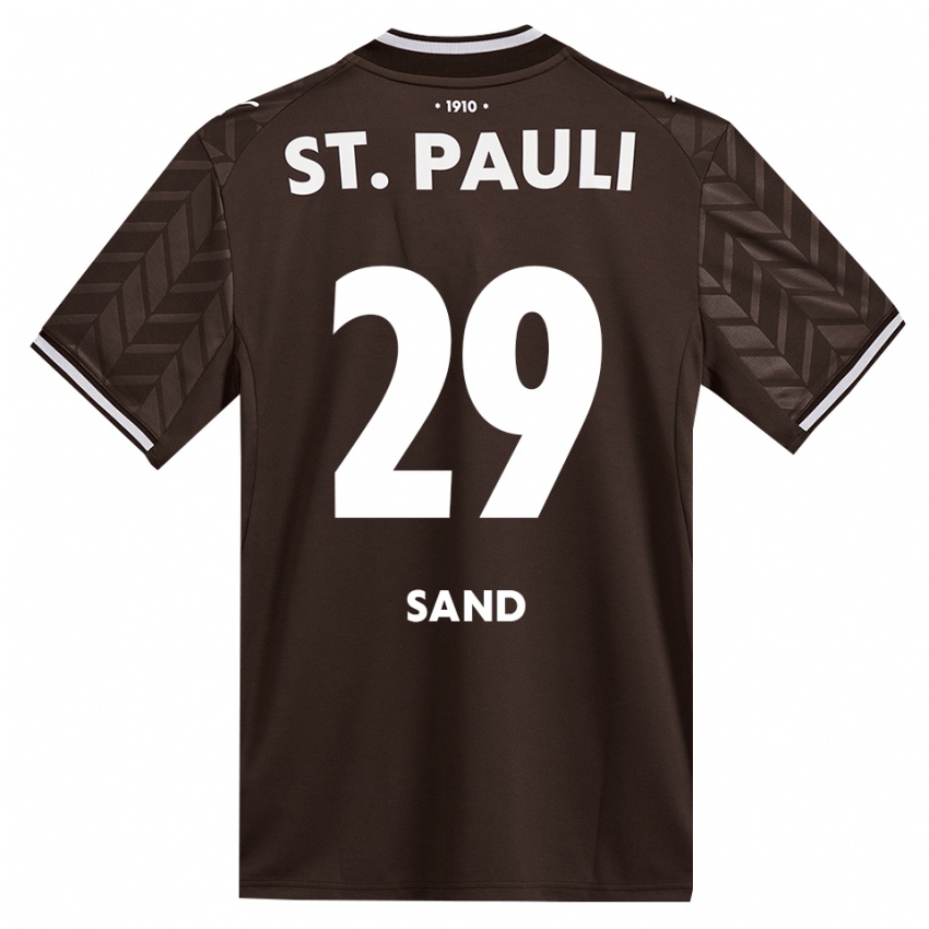 נשים Christoffer Sand #29 קפה לבן ג'רזי ביתית 2026/27 חולצה קצרה