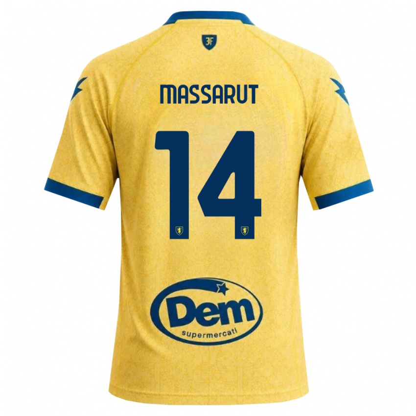 נשים Daniele Massarut #14 חאקי שחור כחול ג'רזי ביתית 2026/27 חולצה קצרה