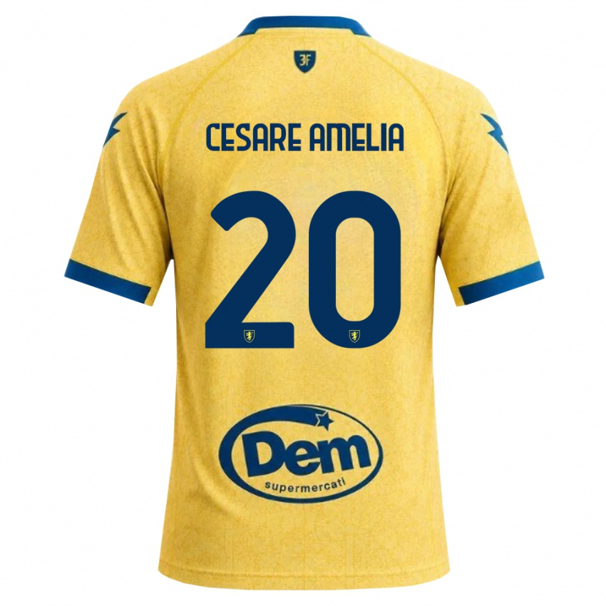 נשים Giulio Cesare Amelia #20 חאקי שחור כחול ג'רזי ביתית 2026/27 חולצה קצרה