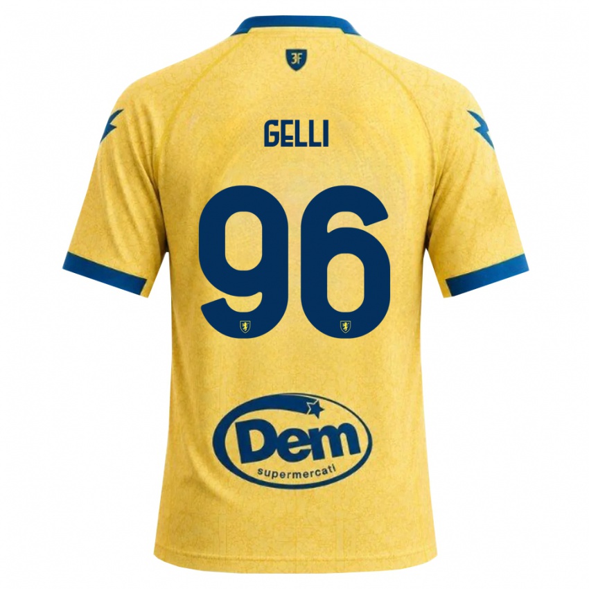 נשים Francesco Gelli #96 חאקי שחור כחול ג'רזי ביתית 2026/27 חולצה קצרה
