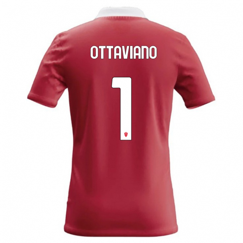 נשים Alessandro Ottaviano #1 אדום לבן ג'רזי ביתית 2026/27 חולצה קצרה