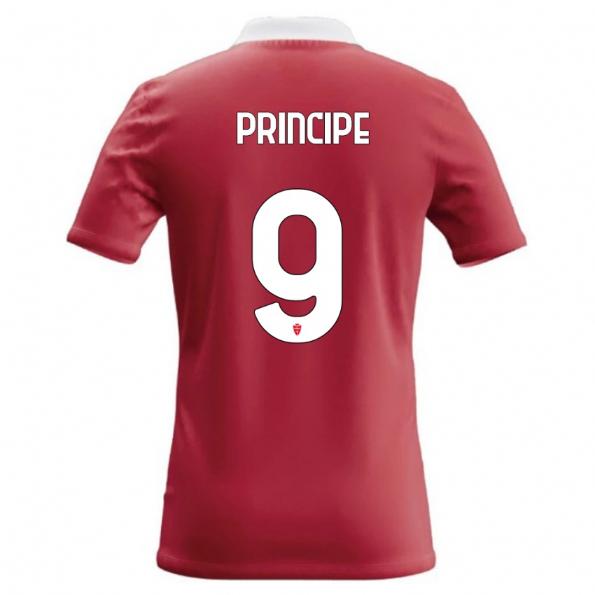 נשים Tommaso Principe #9 אדום לבן ג'רזי ביתית 2026/27 חולצה קצרה