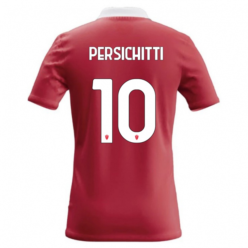 נשים Matteo Persichitti #10 אדום לבן ג'רזי ביתית 2026/27 חולצה קצרה