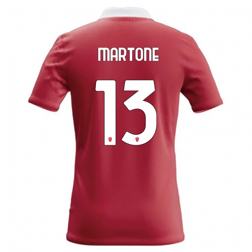 נשים Giuseppe Martone #13 אדום לבן ג'רזי ביתית 2026/27 חולצה קצרה