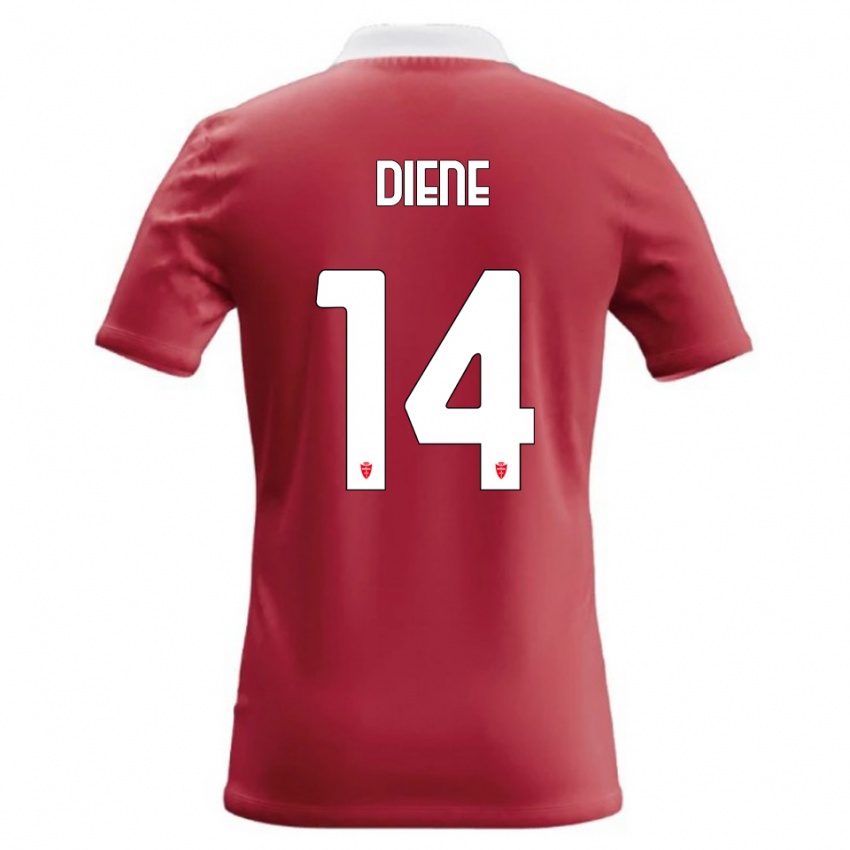 נשים Abdou Diene #14 אדום לבן ג'רזי ביתית 2026/27 חולצה קצרה