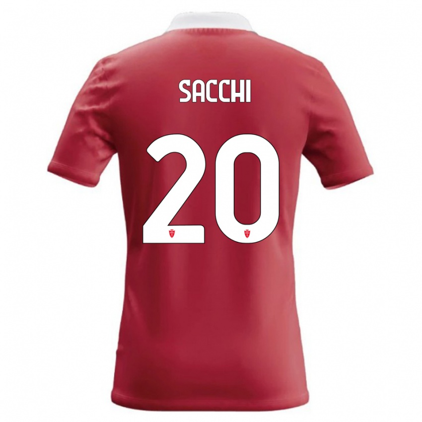 נשים Riccardo Sacchi #20 אדום לבן ג'רזי ביתית 2026/27 חולצה קצרה