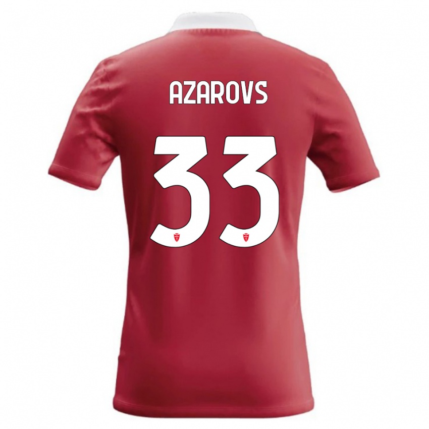 נשים Timurs Azarovs #33 אדום לבן ג'רזי ביתית 2026/27 חולצה קצרה