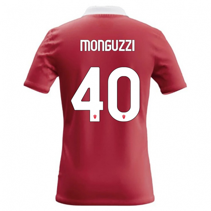 נשים Filippo Monguzzi #40 אדום לבן ג'רזי ביתית 2026/27 חולצה קצרה