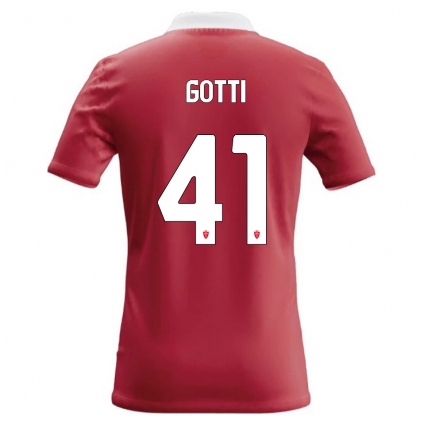 נשים Andrea Gotti #41 אדום לבן ג'רזי ביתית 2026/27 חולצה קצרה