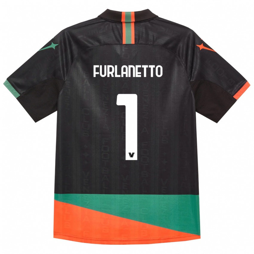 נשים Gabriele Furlanetto #1 שחור כתום ירוק ג'רזי ביתית 2026/27 חולצה קצרה