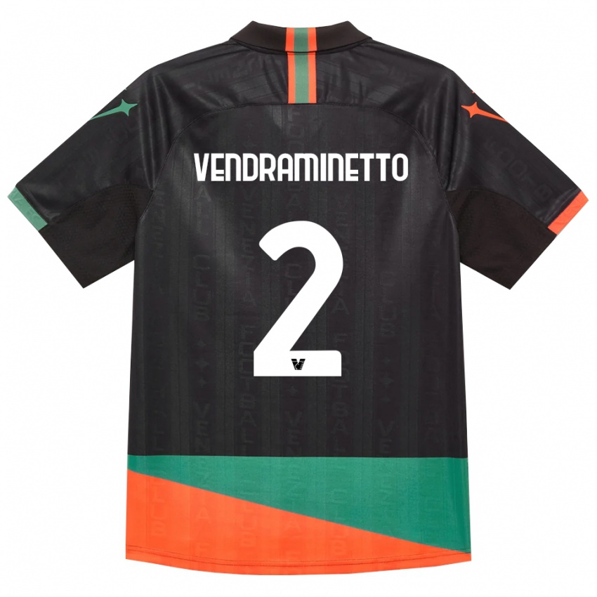 נשים Andrea Vendraminetto #2 שחור כתום ירוק ג'רזי ביתית 2026/27 חולצה קצרה